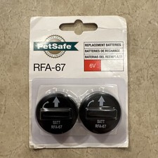 PetSafe Replacement Lithium Batteries 2 Pack RFA-67 6V Wireless Fence Dog Collar