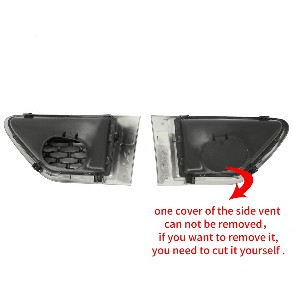 For Land Rover Range Rover Sport 10-13 Gloss Black Front Grille Air Side Vents - Image 4 of 4