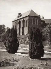 1926 Vintage UK England HARTLEBURY CASTLE Worcestershire Landscape By E.O. HOPPE