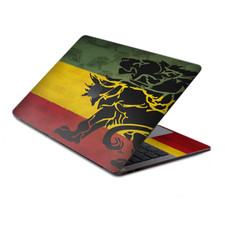 Skin Decal Wrap for MacBook Pro 13" Retina Touch, Rasta Lion Africa