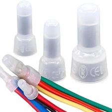 300PCS Closed End Crimp Connector 26-12 AWG Nylon Wire Cap Wire Terminals
