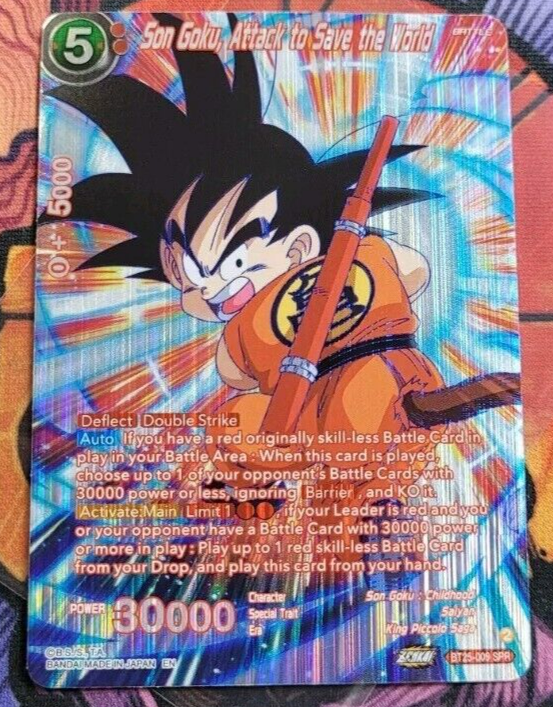 Son Goku, Attack to Save the World SPR BT25-009 Dragon Ball Super