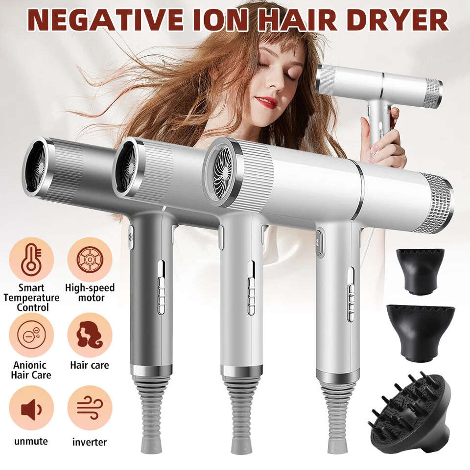 Professional Ionic Hair Dryer, 2000W Fast Drying High-Speed Low Noise Blow Dryer - Image 2 of 4