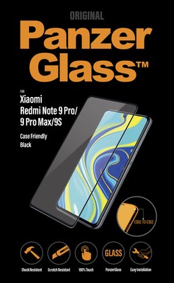 PanzerGlass CF für Xiaomi Redmi Note 9 Pro/9 Pro Max/9S, Black ''wie neu''