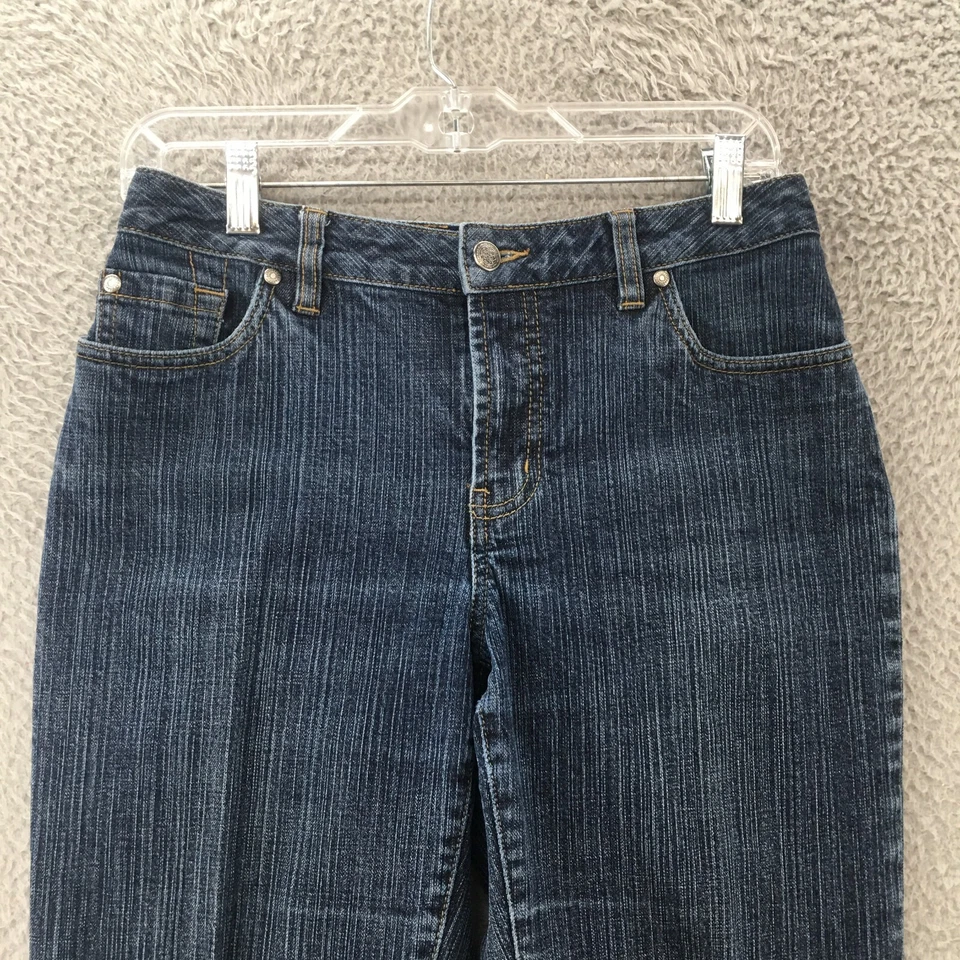 Женские джинсы Amber Sun 6 (фактические 29x29) из синей джинсовой ткани прямые штанины средняя посадка на молнии Fly - Изображение 2 из 4