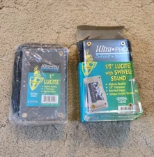 Ultra Pro Stor Safe 1" and 1/2" Lucite Stand Crystal Clear