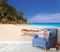 Consalnet Vlies Tapetenmurals Strandblick Foto Wand 368X254 Cm Blau Matt