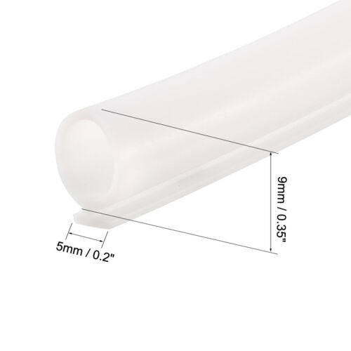 T-Slot Mount Window Weatherstrip Seal 9mm Bulb for 5mm Slot 5 Meter 16.4ft White - Picture 3 of 4