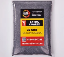5 lb of 36 Grit Extra Coarse Rock Tumbling Silicon Carbide for Lapidary Polish