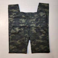 Spanx Leggings Women's Size Large Green Camo Stretch