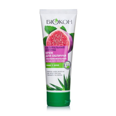 Moisturizing face cream Biokon Natural care Fig + aloe, 75 ml