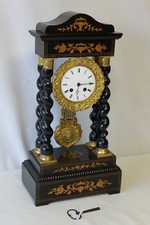 Pendule portique Bois noirci