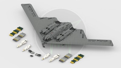 US Northrop B-2 Spirit Stealth Bomber Flugzeug MOC Blöcke Flugzeug Jet USA Kämpfer
