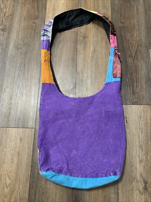 Hippie Crossbody Purse Peace Multi Patchwork Boho New York