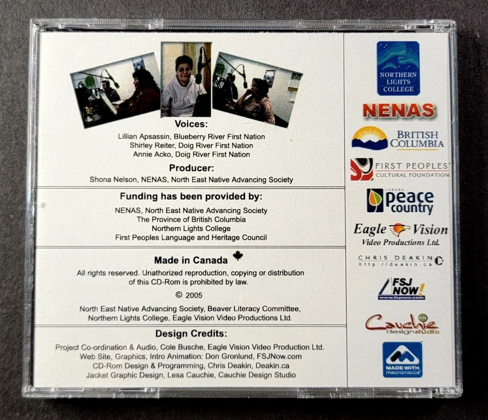 Dane-Zaa Beaver Language - An Introduction to Conversational Beaver - HTF CD-Rom - Image 2 of 3