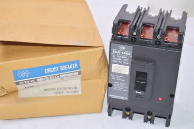 NEW IEM CAT No. EDA3100, EDA-14KA Circuit Breaker Switch 100 AMP 240V AC 3 Pole 