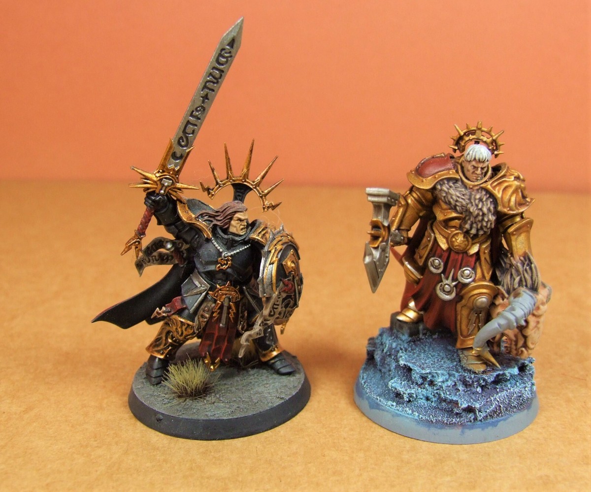 Warhammer Stormcast Eternals - Gavriel Sureheart + Sylas Beastbane