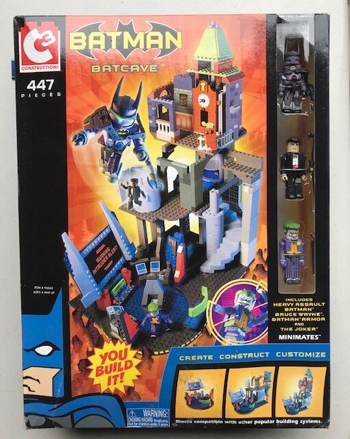 Batman Batcave Set by C3 Construction 447 Pieces - Joker - Lego Suitable  Item