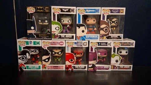 Funko Pop! DC Comics Heroes And Villains Figures Lot