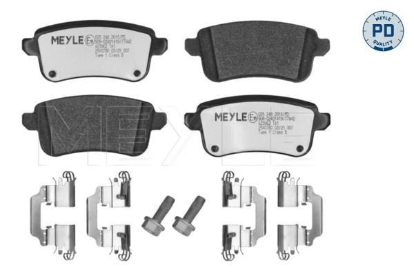 MEYLE 025 248 2015/PD Brake pad set