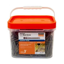 #10 X 3 In. T25 6-Lobe, Flat Head, Deck-Drive DSV Wood Screw, Quik Guard, Tan (7