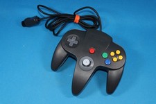 ORIGINAL OEM NINTENDO N64 CONTROLLER NUS-005 BLACK GREY GREAT STICKS TESTED - G