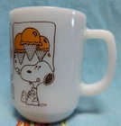 VTG 1958 SNOOPY Sweet Dreams Mug Fire King Anchor Hocking Milk Glass..NICE!!!!