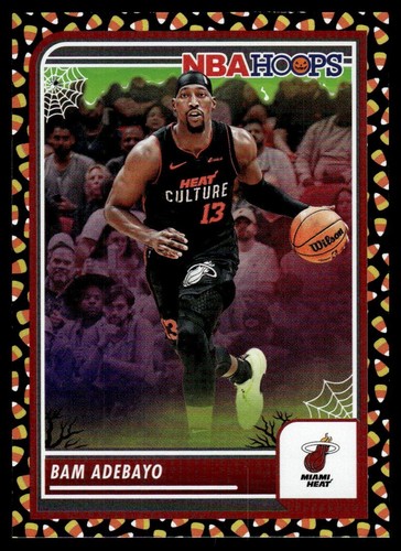 2023-24 Haunted Hoops Candy Corn Foil Bam Adebayo Miami Heat #66