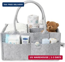 Mr. Pen- Baby Diaper Caddy Organizer, Gray, Medium Nursery Storage Bin and Car