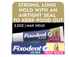 Fixodent Ultra Max Hold Secure Denture Adhesive Cream, 2.2 oz