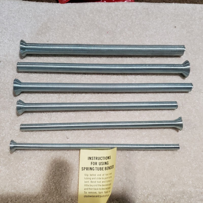 Imperial Eastman Spring Tube Benders Set Of 6, 101F, New In Box