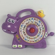 2015 VTech Spinning Lights Learning Hippo Interactive ABC 123 Music Toy Purple