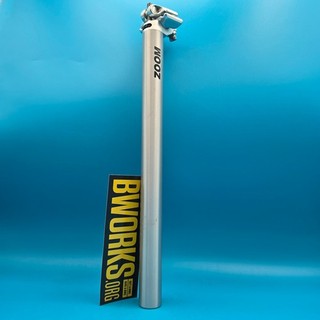 ZOOM Bicycle Seatpost 27.2mm Diameter 355mm Length Microadjust Silver Alloy f29
