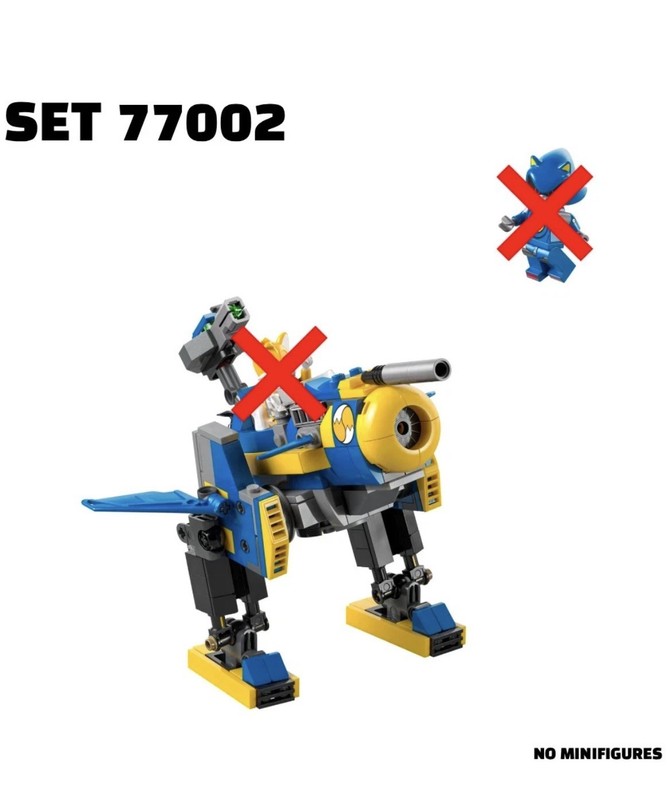 LEGO Sonic the Hedgehog Cyclone vs Metal Sonic Set 77002 - BUILD ONLY 3 sets