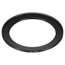 77mm-95mm Metal Step Up Ring Camera Lens Filter Aluminum Filter Adapter Black