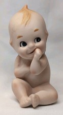 Vintage Lefton 3  Bisque Porcelain Kewpie Doll Figurine KW913