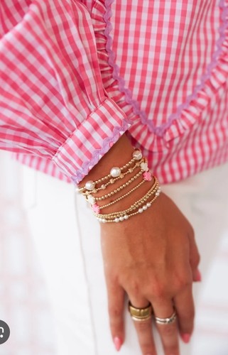 E Newton beaded bracelet Red - Picture 2 of 5