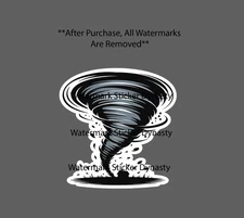 Tornado Sticker Waterproof Decal Stom Weather Rain Disaster Home Gift NEW