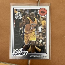 2025-26 Topps '80-81 Topps #80BK4 Shaquille O'Neal ~ Los Angeles Lakers
