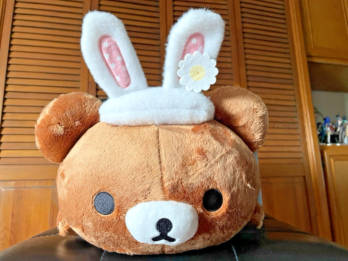 Rilakkuma San-x Co. 16in Chairoikoguma As Laying Bunny Plush
