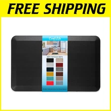 Durable Kitchen Rug - Black, 20" x 32"