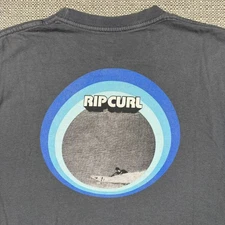 Rip Curl Men's Shirt S Short Sleeve T-Shirt Gray Relaxed Fit Surf Surfing Small