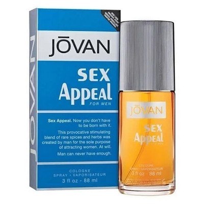 Jovan Sex Appeal Cologne Spray 88ml for Men - FREE SHIPPING