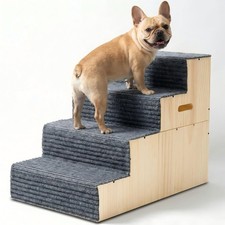 Wooden Dog Stairs for Small Large Dogs,Dog Steps for Couch Bed 18" H,Pet Stai...