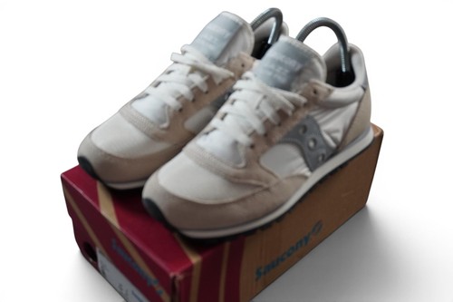 Saucony Jazz Low Pro S1866-303 Womens 8 White Gray Originals Retro Sneaker w/Box