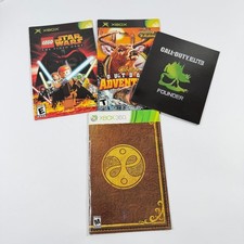 Xbox Xbox 360 Instruction Manuals Lot LEGO Star Wars Cabela's CoD Elite Fable