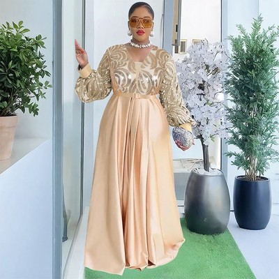 bodycon kaftan dress Honey Satin Kaftan Dress Petite main image 0
