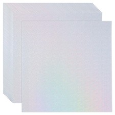 12"x12" Holographic Cardstock 10Pcs Metallic Iridescent Mirror Paper, Style 6