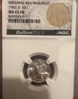 1945-D NGC MS65 10C Mercury Silver Dime 🔥Full Bands🔥 Original Bag Fragment