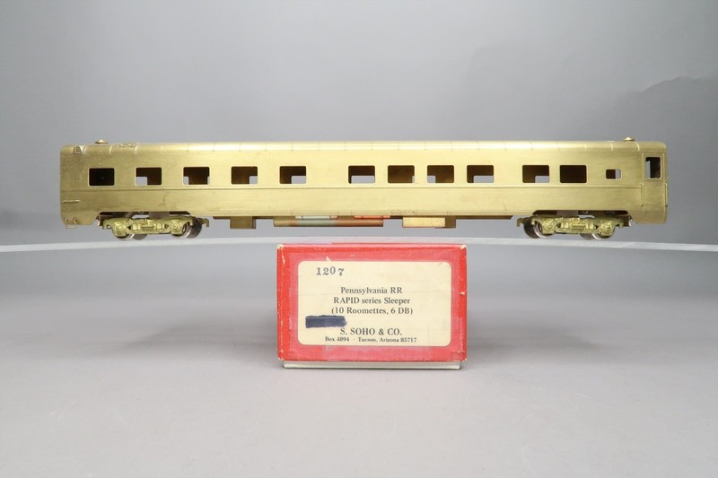 HO BRASS SOHO 1207 PRR PENNSYLVANIA 10-6 RAPIDS SERIES SLEEPER UNPAINTED KUMATA